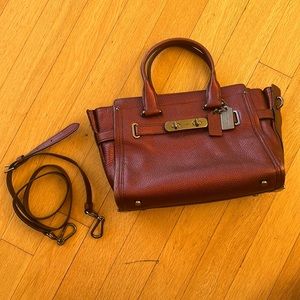 NWT cherry metallic coach bag